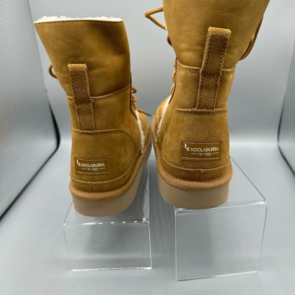 UGG Koolaburra Boots mid-calf Camel color Size 10 ready for winter in comfort - Picture 4 of 11